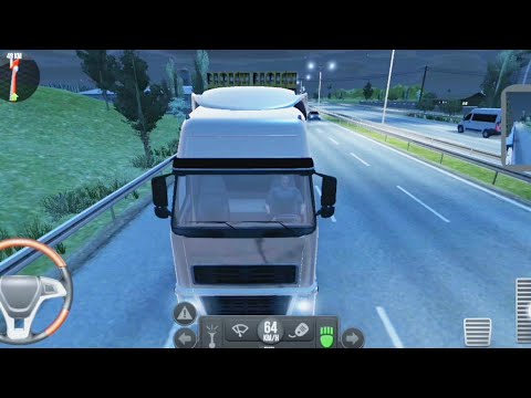 Truck driver completed his night shift successfully-Truck Simulator 2018 : Europe GamePlay Episode 7