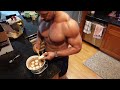 EATING LIVE STREAM 7: GYNO | GAINING 20 POUNDS OF MUSCLE IN A WEEK