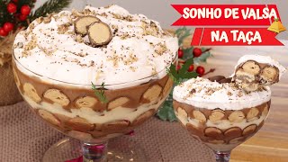 TAÇA DE SONHO DE VALSA - A MELHOR SOBREMESA DE NATAL - DELICIOSA - Receitas de Natal