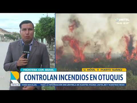 Controlan incendio en el Parque Nacional de Otuquis en Puerto Suárez