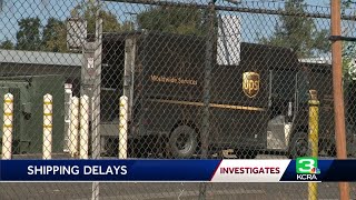 UPS facility in West Sacramento see backlog in package delivery
