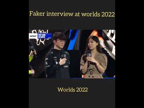 T1 Faker post Game interview at worlds 2022 #shorts #leagueoflegends #faker