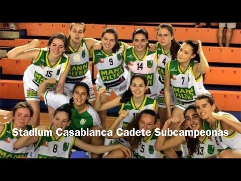 Stadium Casablanca cadete Subcampeonas