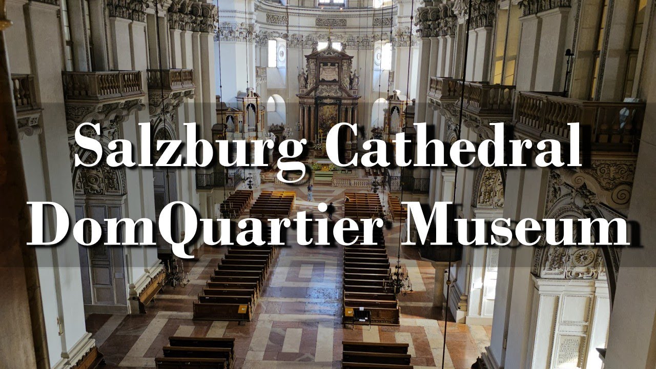 Explore Salzburg Cathedral with 17th-century frescoes.