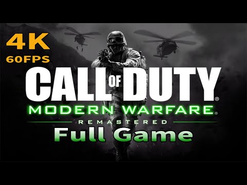 Call of Duty Modern Warfare Remastered - Full Game Walkthrough [4K 60FPS]