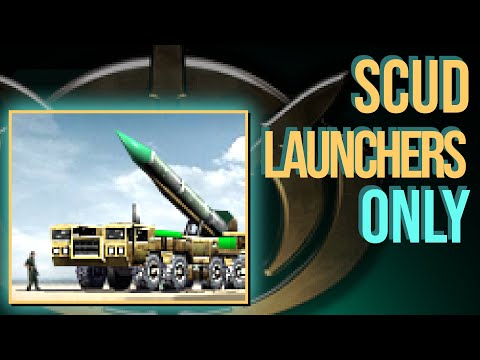 Can Nothing But Scud Launchers Defeat A Brutal AI? - C&C Generals: Single Unit Challenge