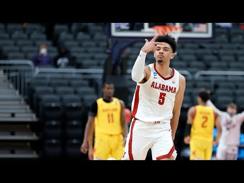 All 16 Alabama NCAA tournament program record 3s vs. Maryland