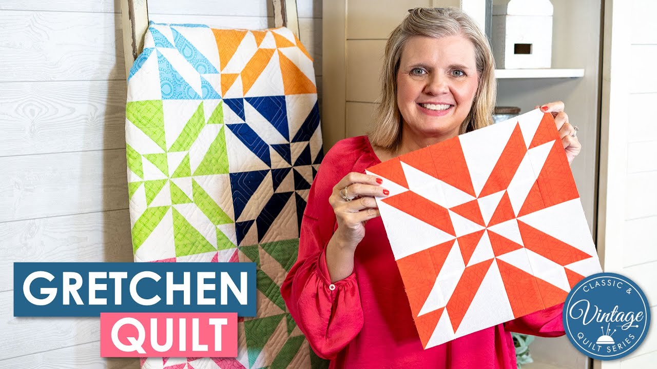 Gretchen Quilt Block 😎 This Block is SO FETCH 🙌 Classic & Vintage Quilts 🌟 Fat Quarter Shop