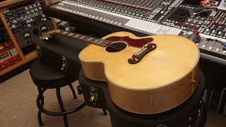 Video thumbnail for Gibson SJ-200 Studio Acoustic Guitar Bozeman Montana SJ200 J J200 Up Close Video Review by Essex Recording Studios