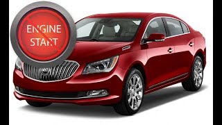 Open and start Buick LaCrosse 2014-15 keyless start models with a dead key fob.