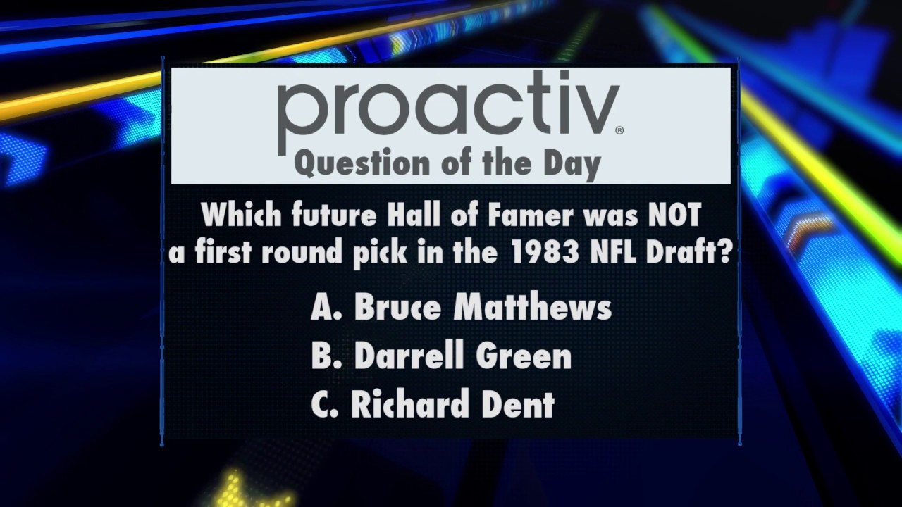 ProActiv Question of the Day: 1983 Draft