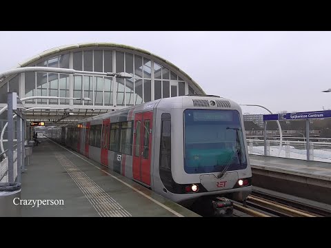 RET Rotterdam Metro Spijkenisse en Hoogvliet in de Winter