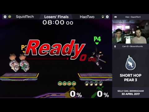 Short Hop Pear 3 - Losers Finals - HaoTwo (Marth) vs GiantSquidTech (Ice Climbers)
