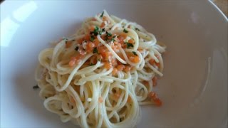 SPAGHETTI e UOVA DI TROTA