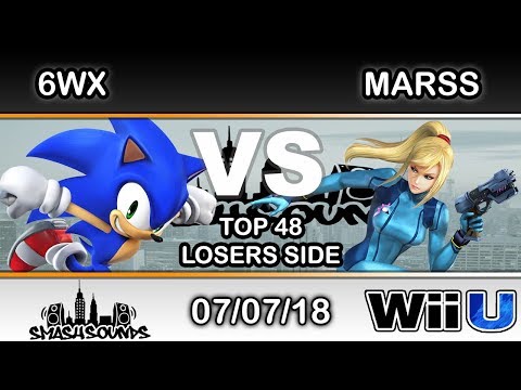 Smash Sounds - 6WX (Sonic) Vs. Marss (Zero Suit) Top 48 Losers Side - Smash 4