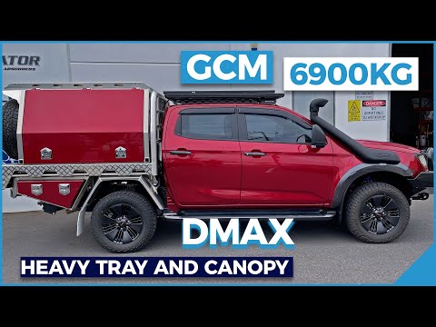 Isuzu DMAX GVM upgrade with tray and canopy