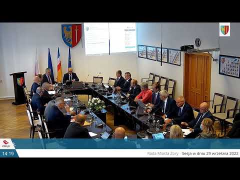 XLVII SESJA RADY MIASTA ŻORY - 29.09.2022 r.