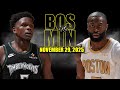 Boston Celtics Vs Minnesota Timberwolves Full Game Highlights November 29 2025 NBA Season