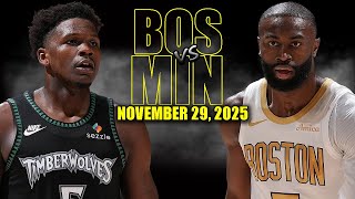 11월 30일 미네소타 팀버울브스 VS 보스턴 셀틱스
