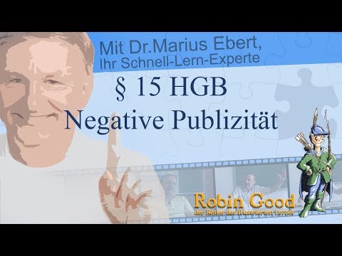 § 15 HGB, Negative Publizität
