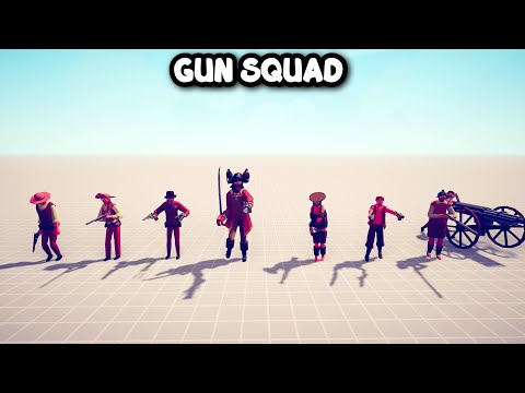 GUN SQUAD Vs EVERY UNITS [SAME PRICE] TABS - Totally Accurate Battle Simulator