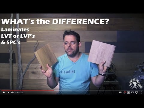 Difference between laminate, vinyl & spc flooring