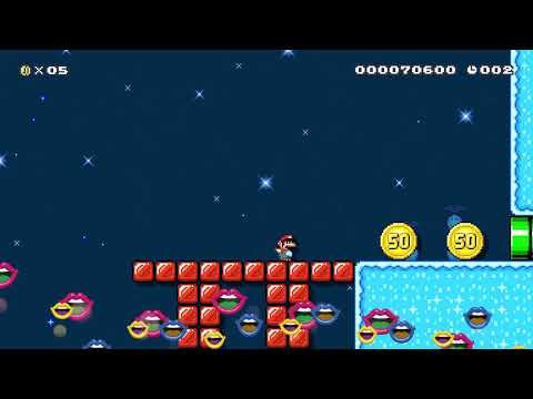 ●●● Snowball speedrun 40 sec ●●● by Antoine210 🍄Super Mario Maker 2 ✹Switch✹ #bsi