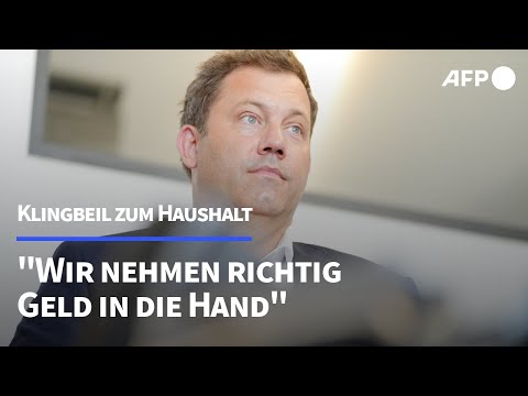 Klingbeil zum Haushalt: "Wir nehmen richtig Geld in die Hand" | AFP