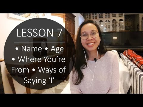Speak Malay Like a Local - Lesson 7: Name, Age, Where You're From & Ways of Saying 'I'