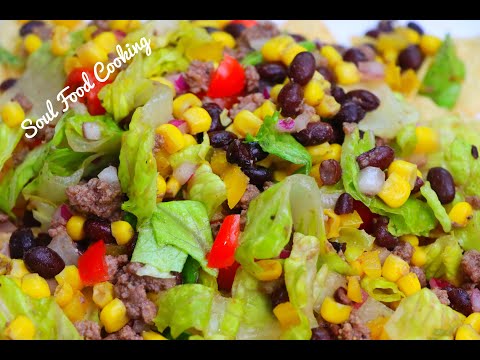Black Bean Taco Salad Recipe - How To Make a Taco Salad