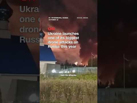 Ukraine launches one of its biggest drone attacks on Russia this year