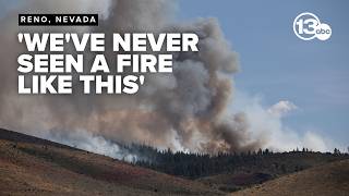 Fast-moving wildfire forces thousands to evacuate in Reno, Nevada area
