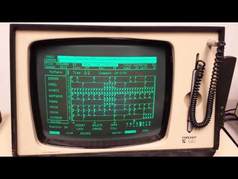 Fairlight CMI Series I Playing Frogman Demo by Mars Lasar