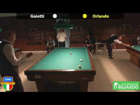 Gaiotti vs Orlando - Quarti Camp.ITA Biathlon 2017/18 Accademia del Biliardo Terni 15-16/9/2018