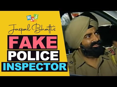 JASPAL BHATTI as FAKE POLICE INSPECTOR - Full Tension
