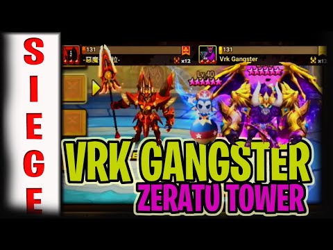 HOW TO COUNTER VRK GANGSTER ZERATU TOWER - Summoners War TOP TIER SIEGE BATTLE