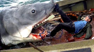Man VS Shark | JAWS Ending Scene