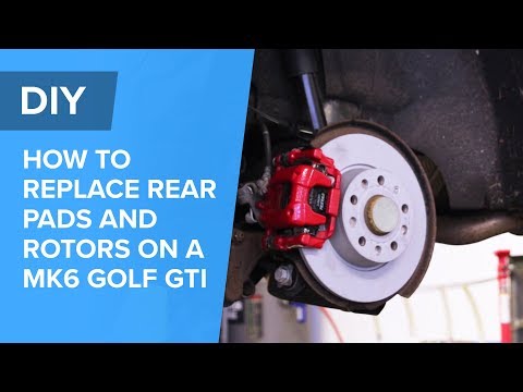 How To Replace Rear Brake Pads and Rotors - Volkswagen MK6 Golf GTI (EOS, Jetta, Beetle, A3, S3)