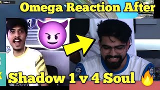 Omega Reaction After Shadow 1 v 4 Soul 🔥 | Shadow and Jonathan Reaction 😵