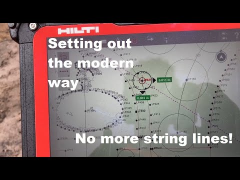 Using the Hilti PLT300 setting out a path edge