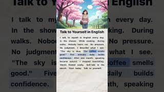 Talk to Yourself in English | English Reading and Listening Practice #EnglishLearning #EnglishTips