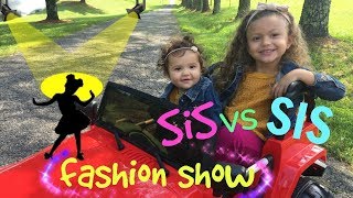 ADORBS! SISTER Sister Fashion Show!! Big Sis vs Baby Sis model Extra CUTESIE OUTFITS!