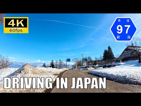 【Driving in Japan】Nagano/Niigata Pref. Route 504 etc. : Kashiwabara-Iiyama [Insta 360 Ace Pro 4K60P]