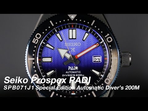 Seiko Prospex SPB071J1 PADI Automatic Blue Dial Blue Silicone Strap Special Edition-1