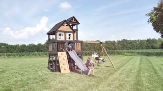 Mystic Tower Wooden Swing Set