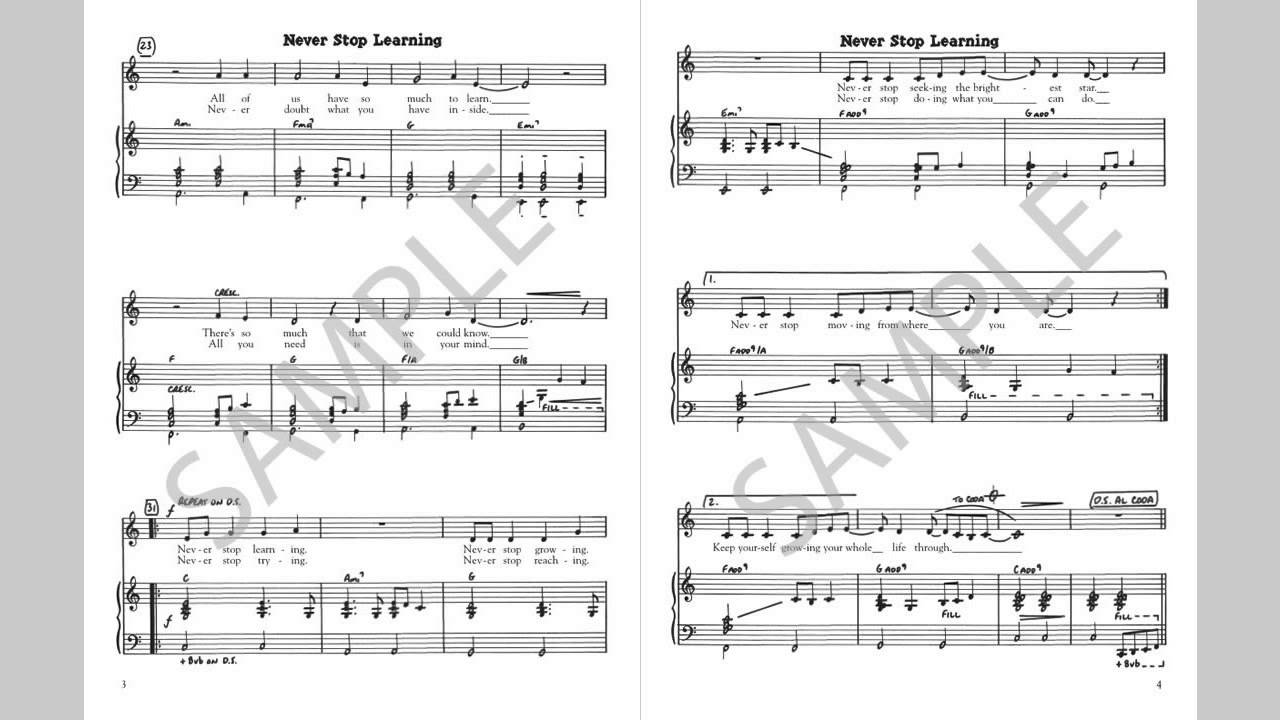 Never Stop Learning - MusicK8.com Singles Reproducible Kit