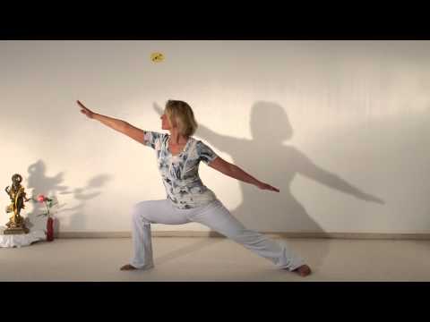 Vira Bhadrasana Yoga-Held-Asana
