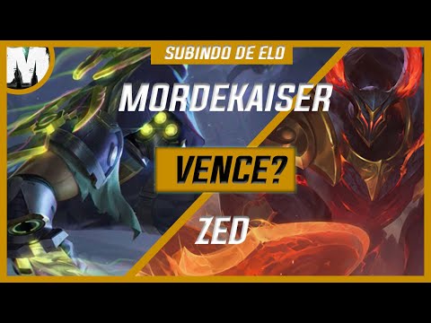 DA PRA SE GANHAR CONTRA ZED MID? | Mordekaiser VS Zed MID | TOP 1 MORDEKAISER BR - MUCK FORDEKAISER