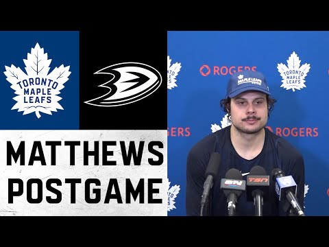 Auston Matthews Post Game | Toronto Maple Leafs @ Anaheim Ducks | November 28, 2021