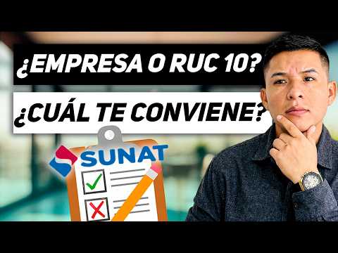 🤔 When you should NOT CREATE your RUC 20 COMPANY 🤫 and WHICH is BETTER RUC 10 or RUC 20?🔥[SUNAT 2...